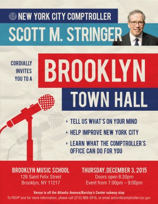 Scott Stringer Brooklyn Town Hall