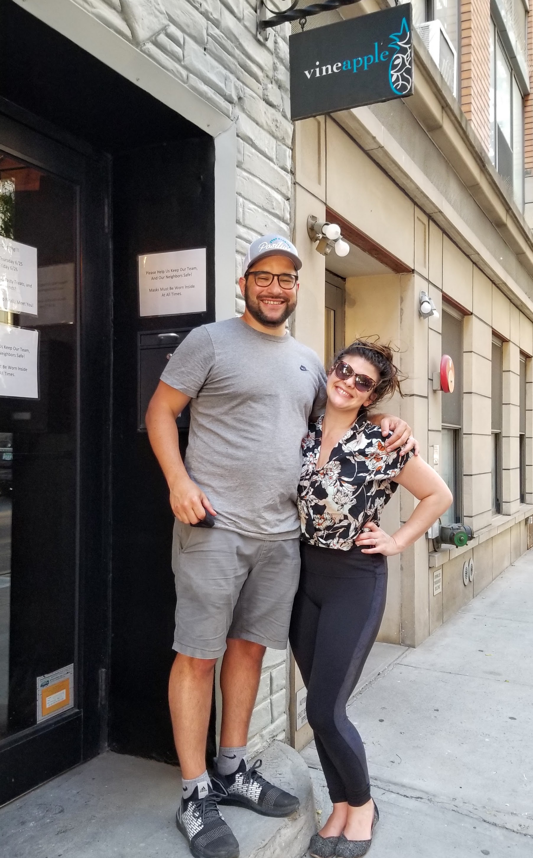 Aubrie Therrien and Zac Rubin, new owners of Vineapple