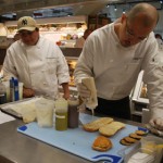 Head chef César Ramirez creates a new sandwich
