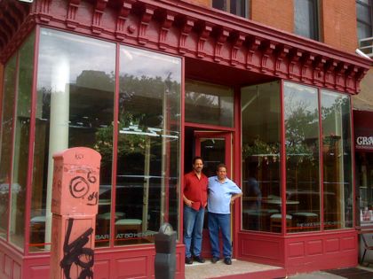 ((Mark Lahm, left, of Henry's End, and Jim Montemarano, of Cranberry's, are opening the Brooklyn Heights Wine Bar in three weeks (BHB/Sarah Portlock))