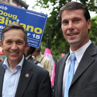 Biviano with Kucinich in 2009