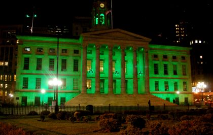 Borough Hall gets in the spirit early (BHB/Sarah Portlock)
