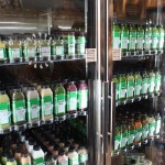 Juice Press's coolers were stocked full on opening day.